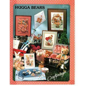 Craftways Hugga Bears Vintage Counted Cross Stitch Patterns 1983